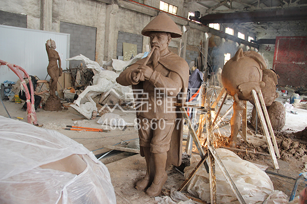 永平浙江花园村铸铜民俗雕塑