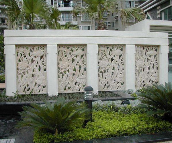 永平石雕小区文化墙