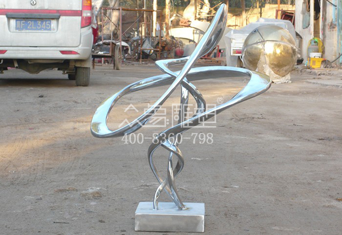 永平湖北武汉不锈钢飘带雕塑