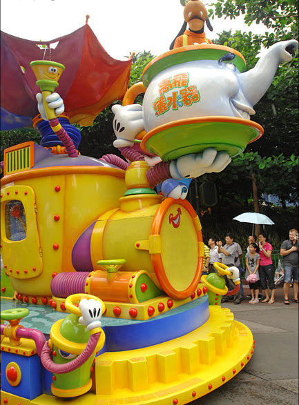 永平玻璃钢卡通主题花车2