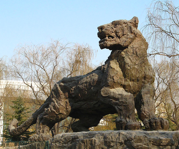 永平大型铸铜老虎