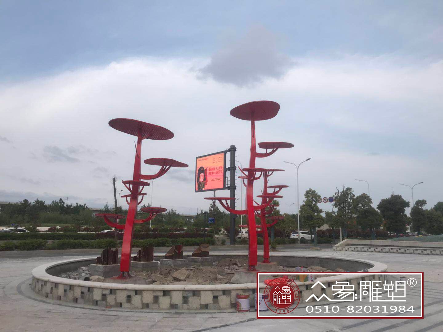 图木舒克盐城不锈钢树雕塑