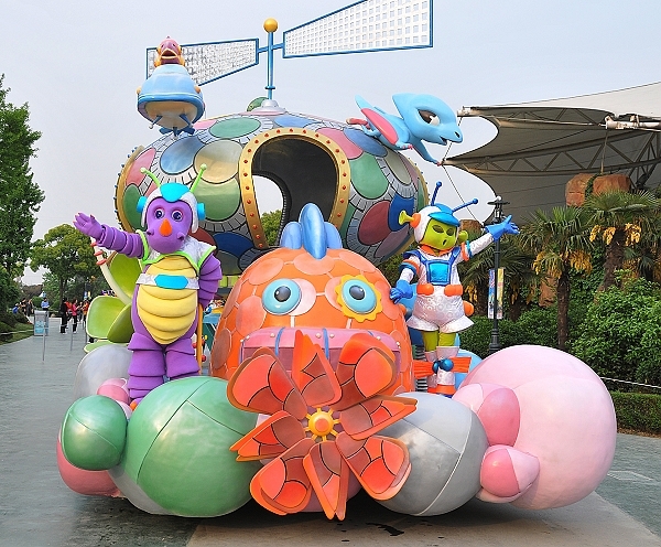 永平玻璃钢卡通主题花车