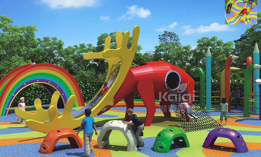 永平梅花鹿滑梯