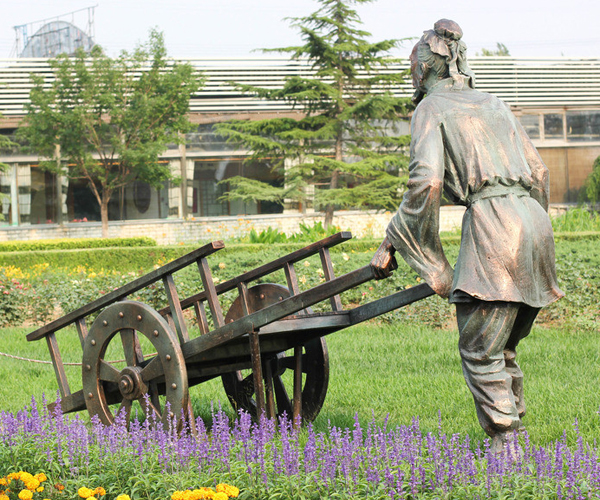 永平农夫 - 锻铜雕塑