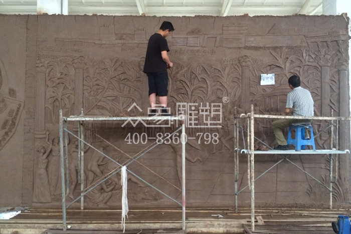 永平青奥会铸铜浮雕