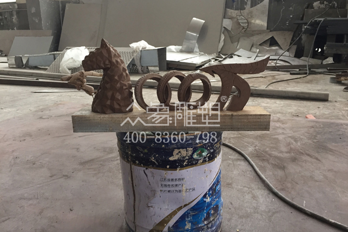 永平合肥马牌轮胎不锈钢雕塑