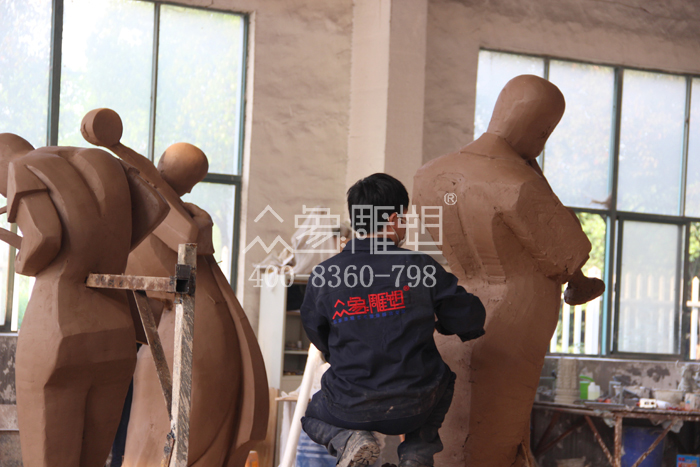 永平内蒙古不锈钢抽象雕塑组