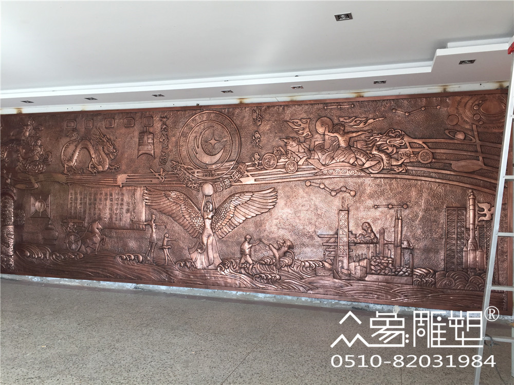 赤城徐州丰县小学锻铜浮雕