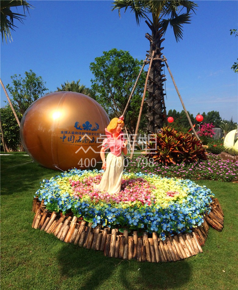 永平海南海花岛玻璃钢雕塑