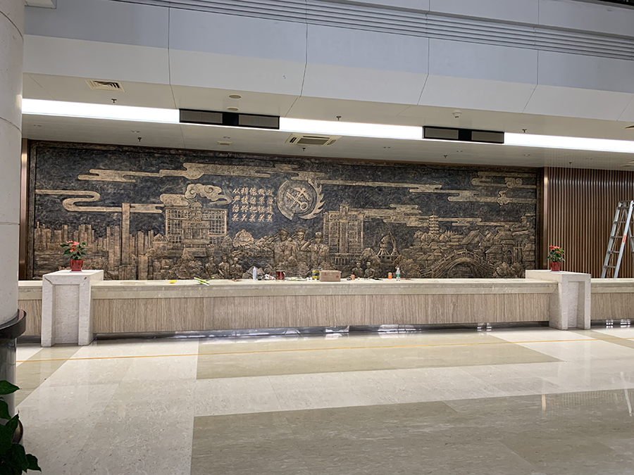 永平锻铜浮雕墙