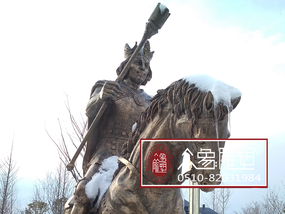 永平西方骑士雕塑-玻璃钢仿铜