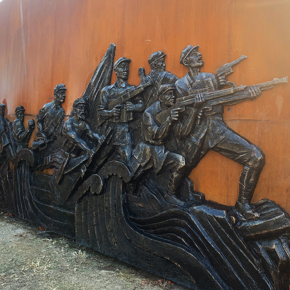 永平江阴玻璃钢浮雕雕塑