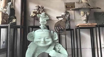 柳州点赞!无锡雕塑家苦心打造阿炳雕塑馆